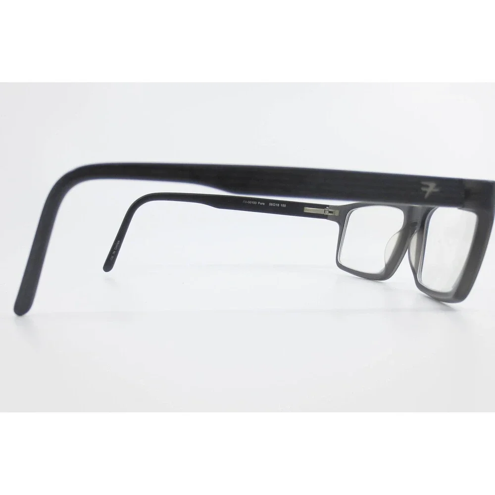 Fatheadz Eyewear Pure FH-00190 Matte Black Rectangular Eyeglass Frames 58-18-150